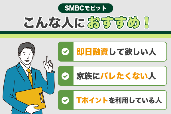 ＳＭＢＣモビットがおすすめな人の特徴を紹介している画像