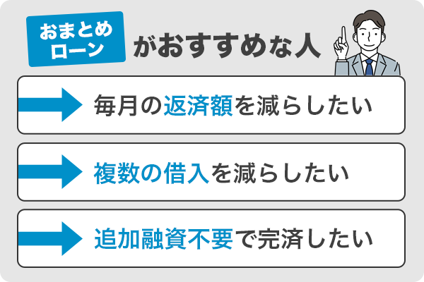 おまとめローンをおすすめできる人の特徴