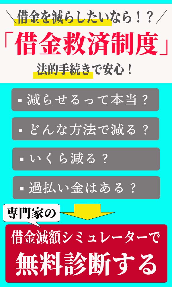 借金救済制度なら減らせるのバナー広告画像